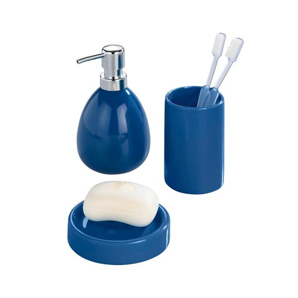 Tmavomodrý pohárik na zubné kefky Wenko Polaris Dark Blue-image-2