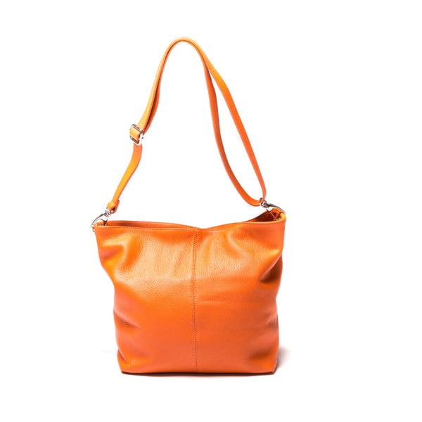 Oranžová kožená kabelka Luisa Vanini 1029 Arancio