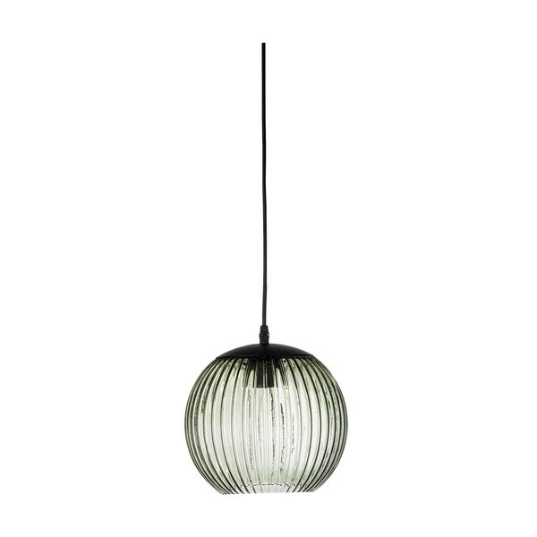 Zelené sklenené LED závesné svietidlo ø 23 cm Sybia – Bloomingville