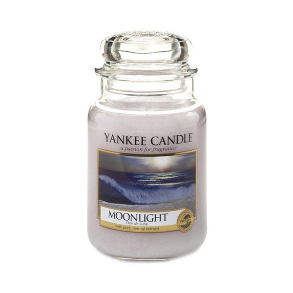 Vonná sviečka Yankee Candle Mesačný Svit, doba horenia 110 - 150 hodín