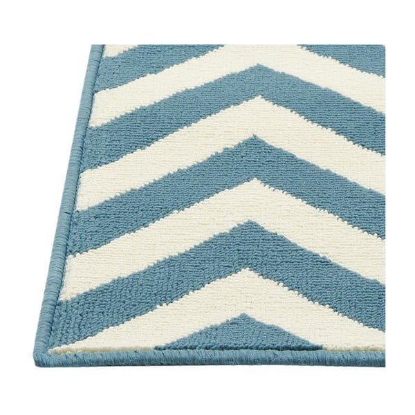 Svetlomodrý vonkajší koberec Floorita Waves, 133 × 190 cm-image-4