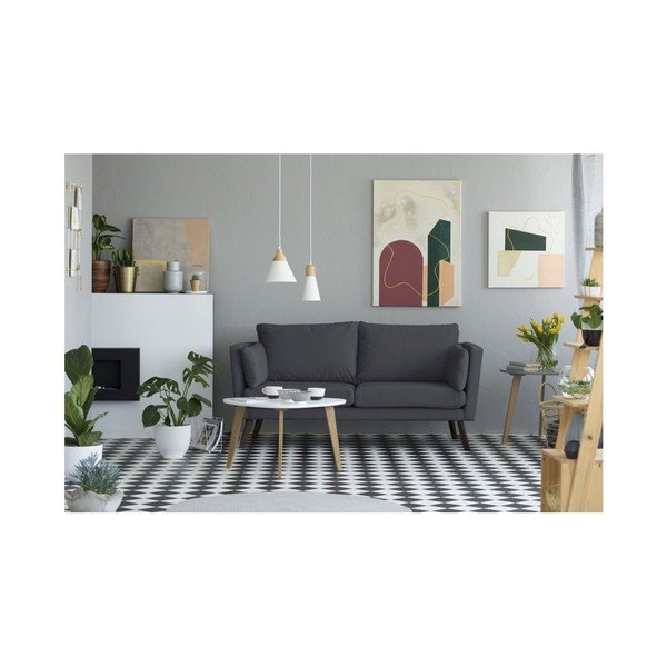 Tmavosivá trojmiestna pohovka Mazzini Sofas Cotton-image-3