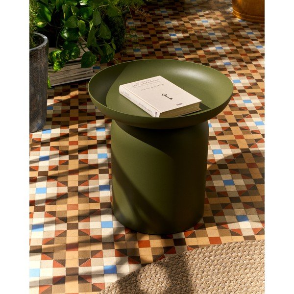 Kovový okrúhly záhradný stolík ø 45 cm Arcola – Kave Home-image-4