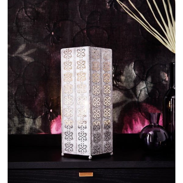 Sivá stolová lampa Markslöjd Agra, výška 33,5 cm-image-2