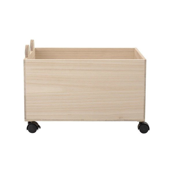 Drevený úložný box na hračky na kolieskach Bloomingville Storage Beaver-image-2