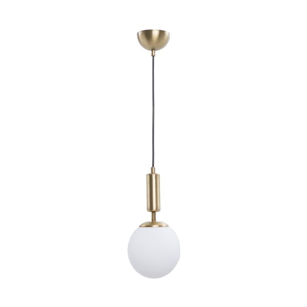 Biele/v zlatej farbe závesné svietidlo so skleneným tienidlom ø 15 cm Monera – Squid Lighting