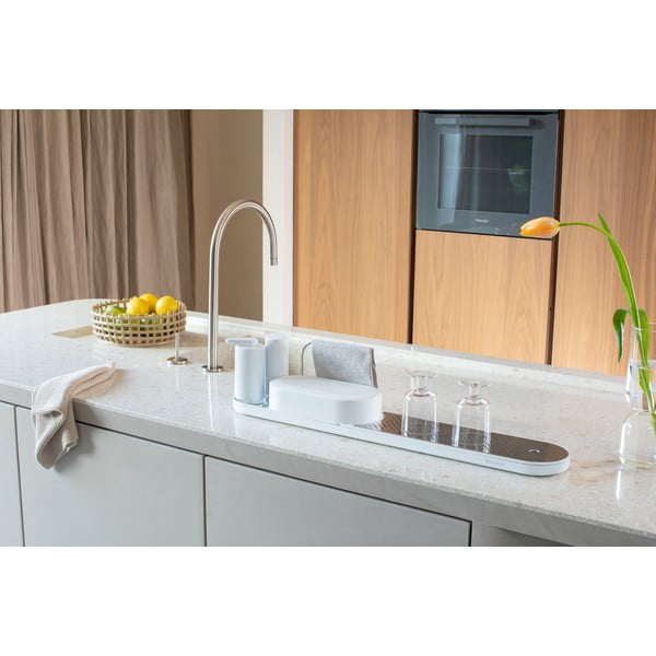 Biely plastový stojan na umývacie prostriedky SinkStyle – Brabantia-image-1