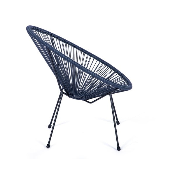 Modré záhradné kreslo z umelého ratanu Bonami Selection Avocado-image-2