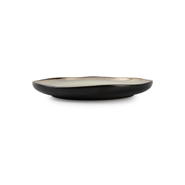 Čierny/béžový dezertný kameninový tanier ø 21,5 cm Lunar – Salt&Pepper-image-3