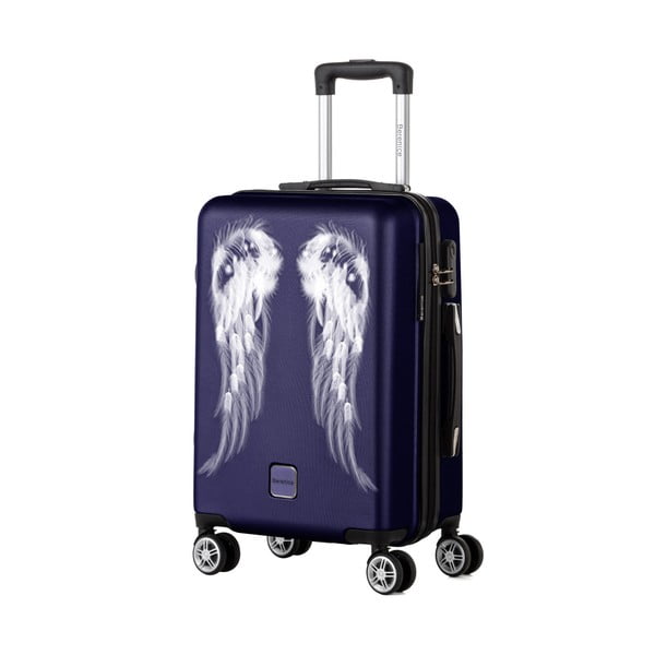 Tmavomodrý cestovný kufor Berenice Wings, 44 l