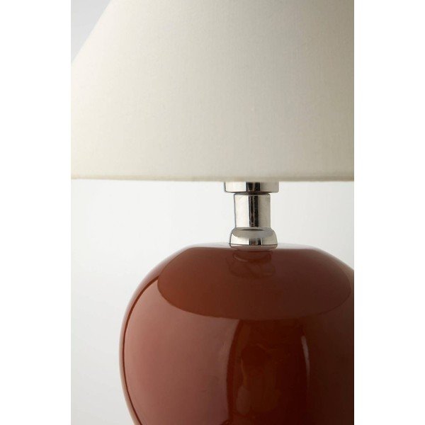 Hnedá/krémovobiela keramická stolová lampa (výška  29 cm) Karamell – Jotex-image-4