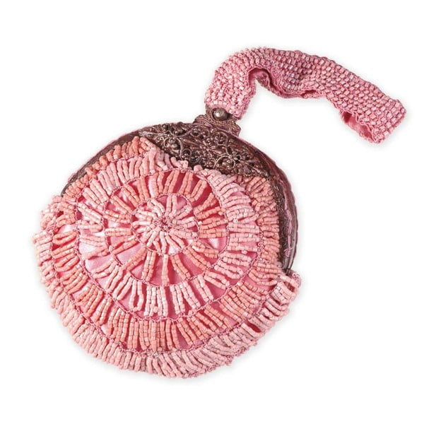 Ružová korálková kabelka na zápästie Da Polso