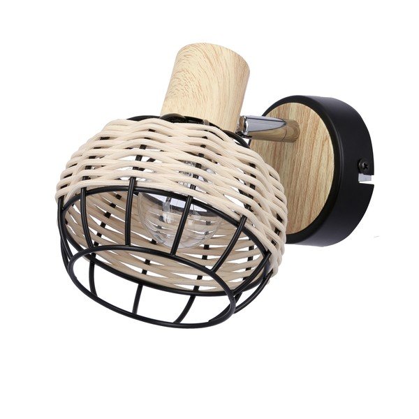 Čierno-krémové nástenné svietidlo ø 12 cm Tajga – Candellux Lighting-image-1