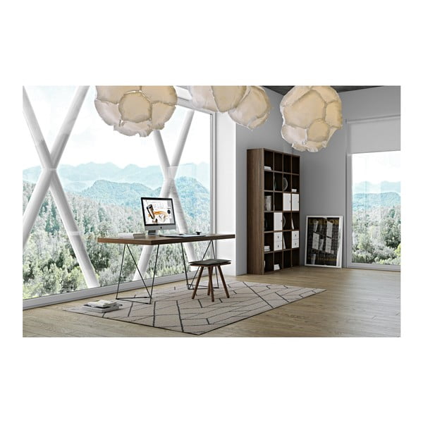 Pracovný stôl s kovovými nohami TemaHome Multi, 160 x 90 cm-image-4