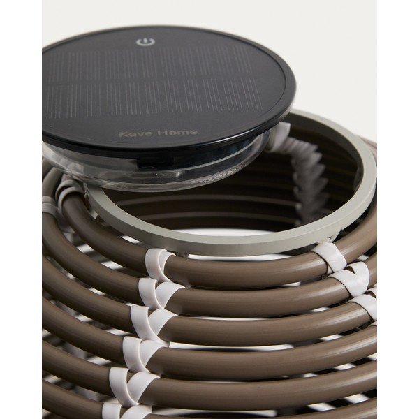 LED stolové/prenosné vonkajšie svietidlo so solárnym panelom/na USB ø 25 cm Garoina – Kave Home-image-4