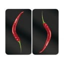 Sada 2 sklenených krytov na sporák Wenko Peperoni