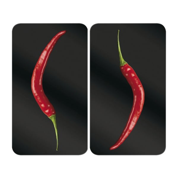 Sada 2 sklenených krytov na sporák Wenko Peperoni