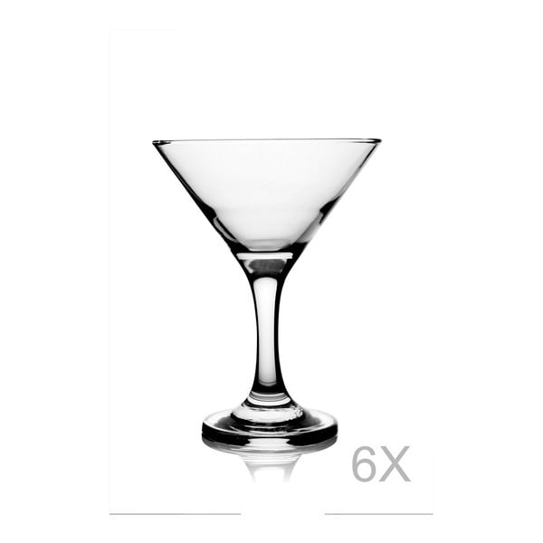 Sada 6 pohárov na martini koktaily Pasabahce, 190 ml