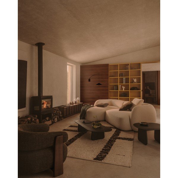 Krémová ženilková rohová pohovka (ľavý roh/s leňoškou) Martina – Kave Home-image-1