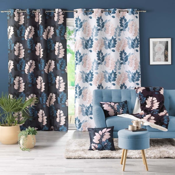 Tmavomodrý záves 140x260 cm Belline – douceur d'intérieur-image-3
