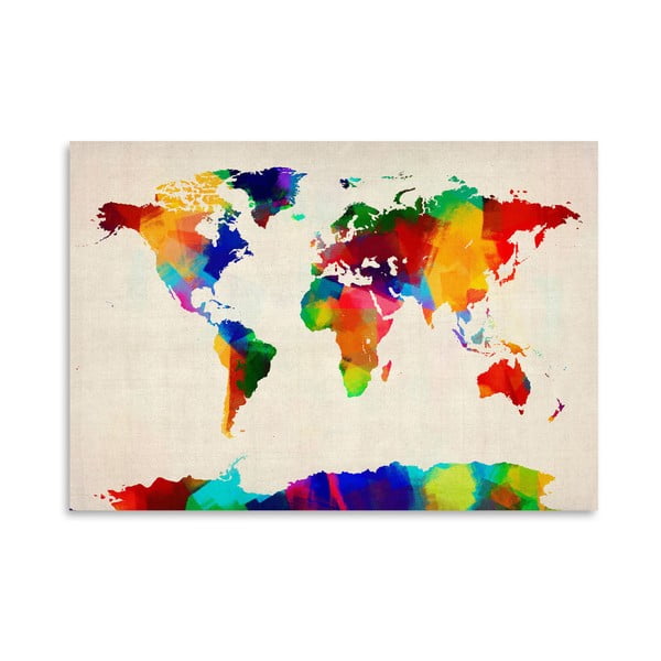 Plagát Americanflat Coloured World, 42 x 30 cm