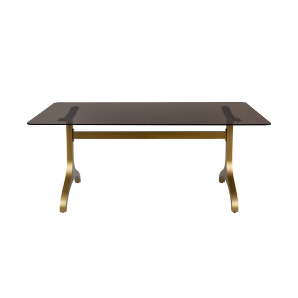 Jedálenský stôl so sklenenou doskou Dutchbone Sansa, 180 x 90 cm