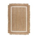 Ručne tkaný jutový koberec v prírodnej farbe/slonovinový 120x170 cm Grace White – Flair Rugs