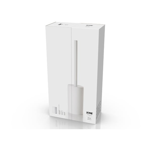 Biela porcelánová WC kefa Zone Solo White-image-2