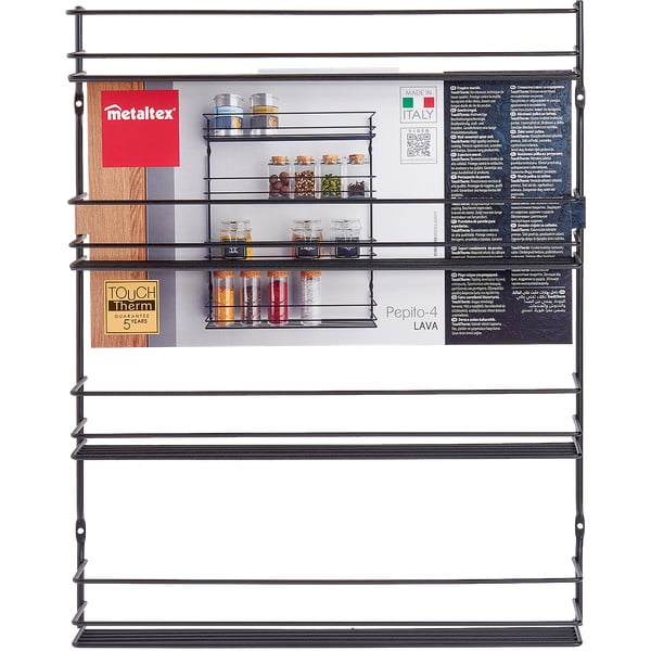 Nástenný organizér na koreničky z nehrdzavejúcej ocele – Metaltex-image-3