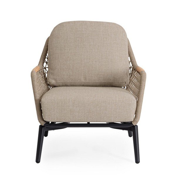 Svetlohnedé kovové záhradné kreslo Eulero – Bizzotto-image-2