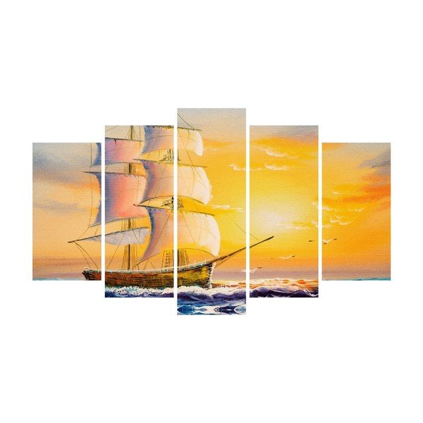 Viacdielny obraz na plátne Ship