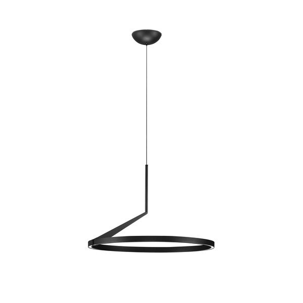 Matne čierne hliníkové LED závesné svietidlo so stmievačom ø 60 cm Tilia – Nova Luce