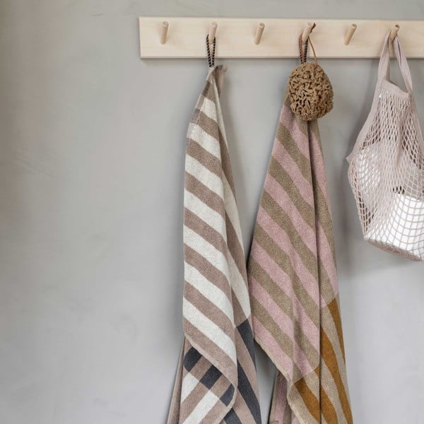 Modro-sivý uterák z bio bavlny 50x90 cm Disorder - Mette Ditmer Denmark-image-2