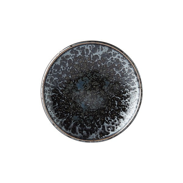 Čierno-sivý keramický tanier Mij Pearl, ø 17 cm