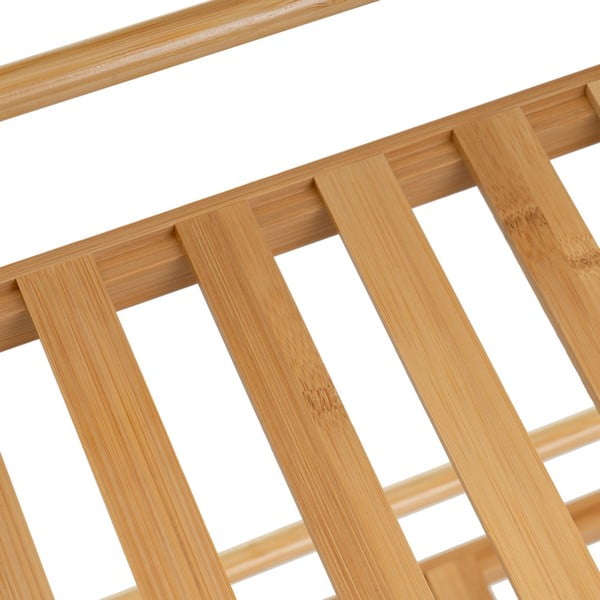 Bambusový pojazdný regál v prírodnej farbe 44x75 cm – Casa Selección-image-4