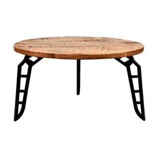 Konferenčný stolík s doskou z mangového dreva LABEL51 Flintstone, ⌀ 80 cm