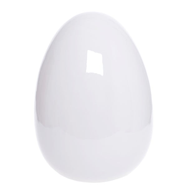 Biela keramická dekoratívna soška Ewax Pearl Egg, výška 28 cm