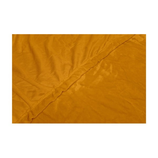 Medovožltá mikroplyšová plachta My House, 180 × 200 cm-image-1