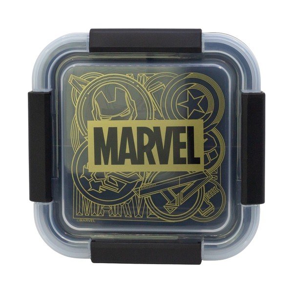 Čierny plastový detský desiatový box Marvel – STOR