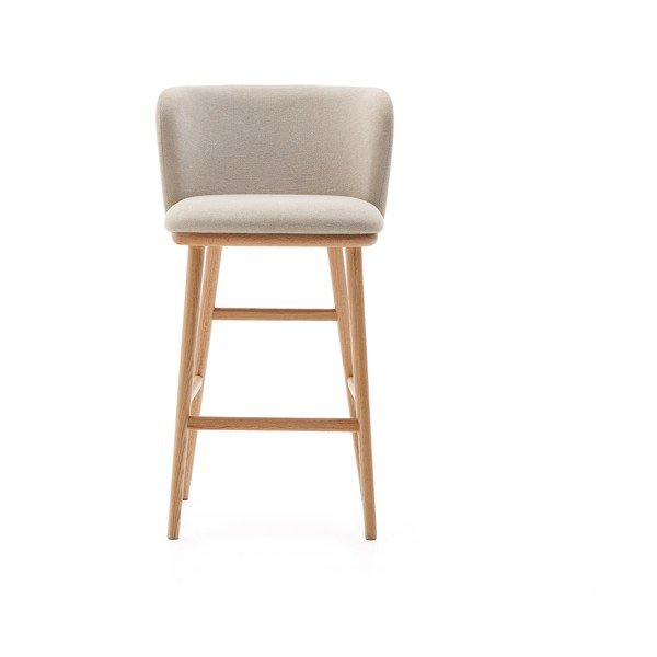 Béžová barová stolička (výška sedadla 65 cm) Ciselia – Kave Home-image-3