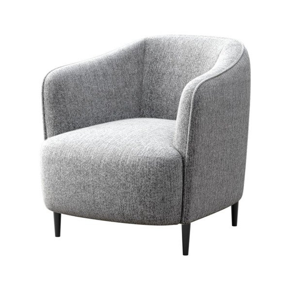 Svetlosivé kreslo Galbe – Ghado-image-2