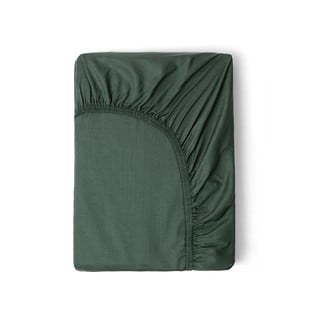 Tmavozelená elastická plachta z bavlneného saténu HIP, 180 x 200 cm