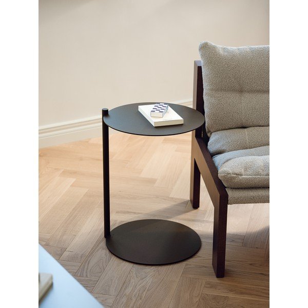 Oceľový okrúhly odkladací stolík ø 40 cm Ande – noo.ma-image-1