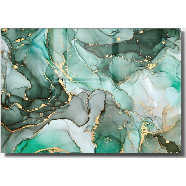Sklenený obraz 70x50 cm Turquoise - Wallity