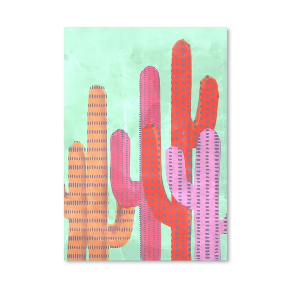Plagát Americanflat Painted Cactus Li, 30 × 42 cm