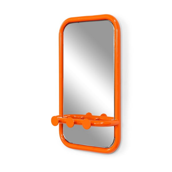 Oranžový kovový vešiakový panel 35x60x11 cm Retro – Spinder Design-image-2