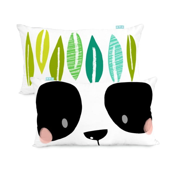 Bavlnená obojstranná obliečka na vankúš Moshi Moshi Panda Garden, 50 × 30 cm-image-3