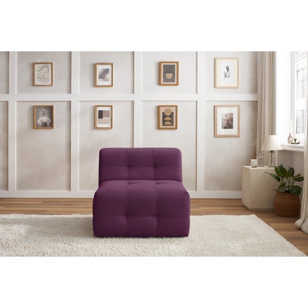 Tmavofialový modul pohovky Kleber - Bobochic Paris-image-1
