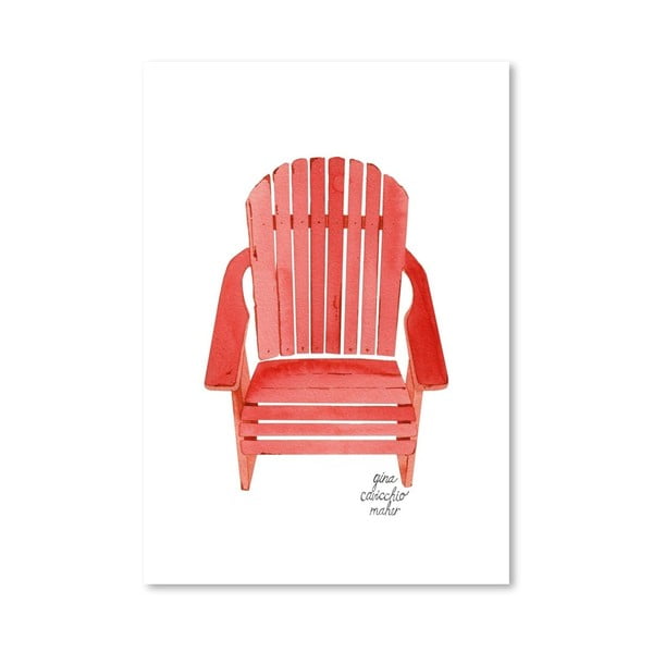 Autorský plagát Adirondack Chair, 30x42 m
