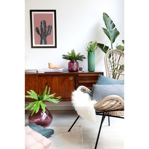 Modrý vankúš Surdic Lino, 35 x 50 cm-image-2